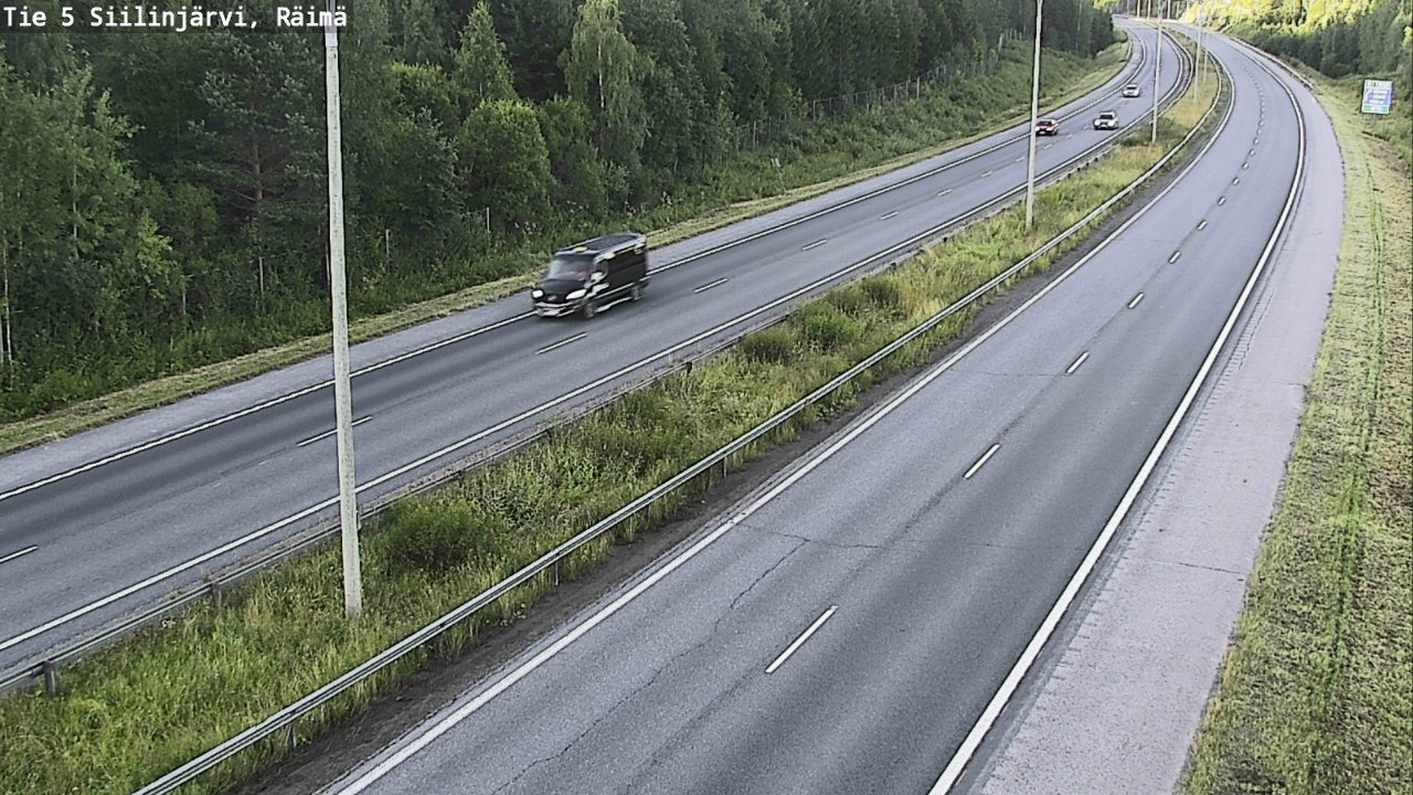 Weather Camera Image Road Siilinjärvi, Räimä, Siilinjärvi, Pohjois-Savo
