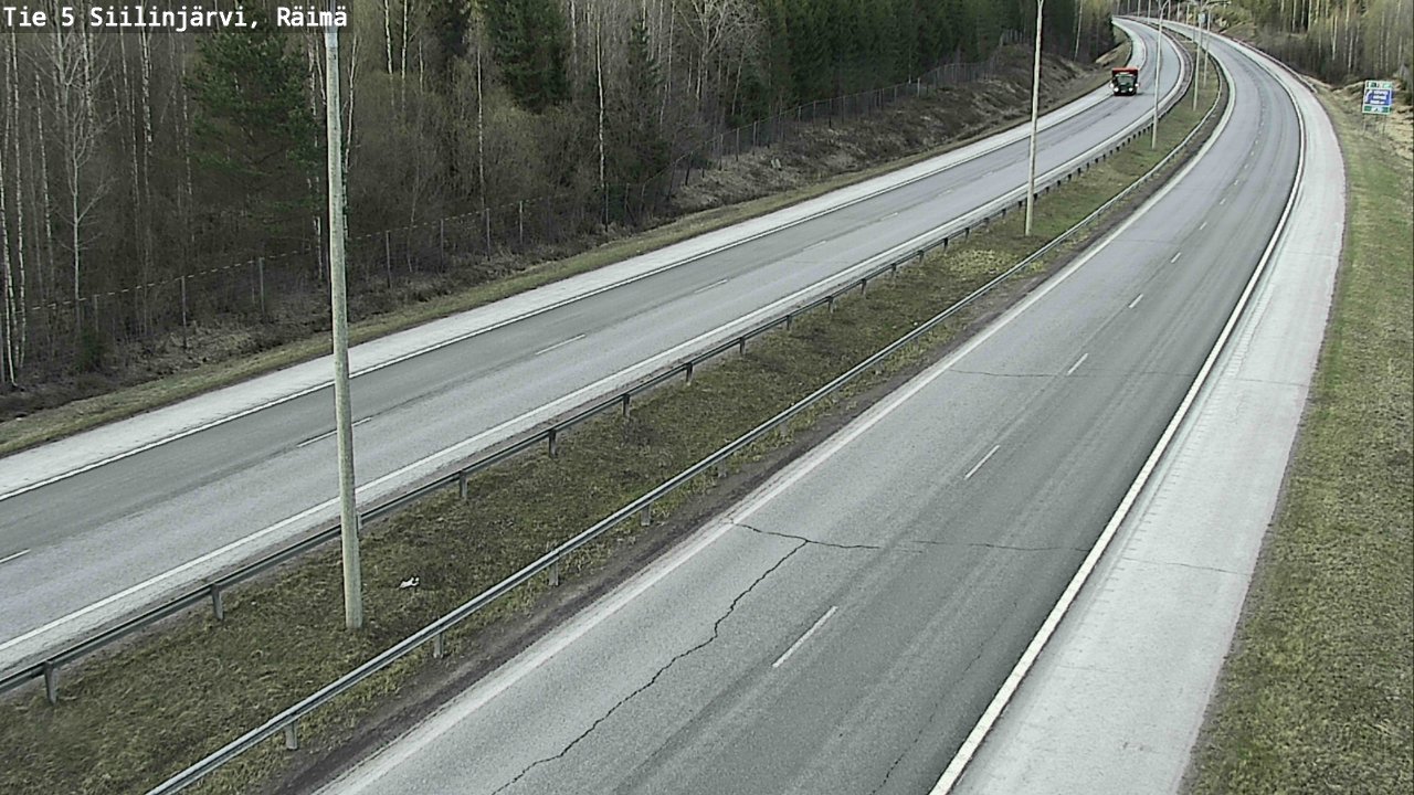 Weather Camera Image Road Siilinjärvi, Räimä, Siilinjärvi, Pohjois-Savo