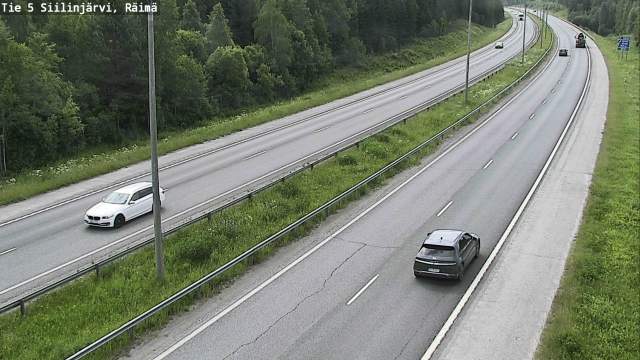 Weather Camera Image Road Siilinjärvi, Räimä, Siilinjärvi, Pohjois-Savo