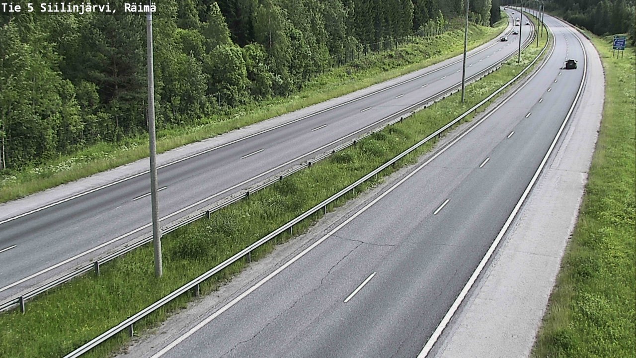 Weather Camera Image Road Siilinjärvi, Räimä, Siilinjärvi, Pohjois-Savo