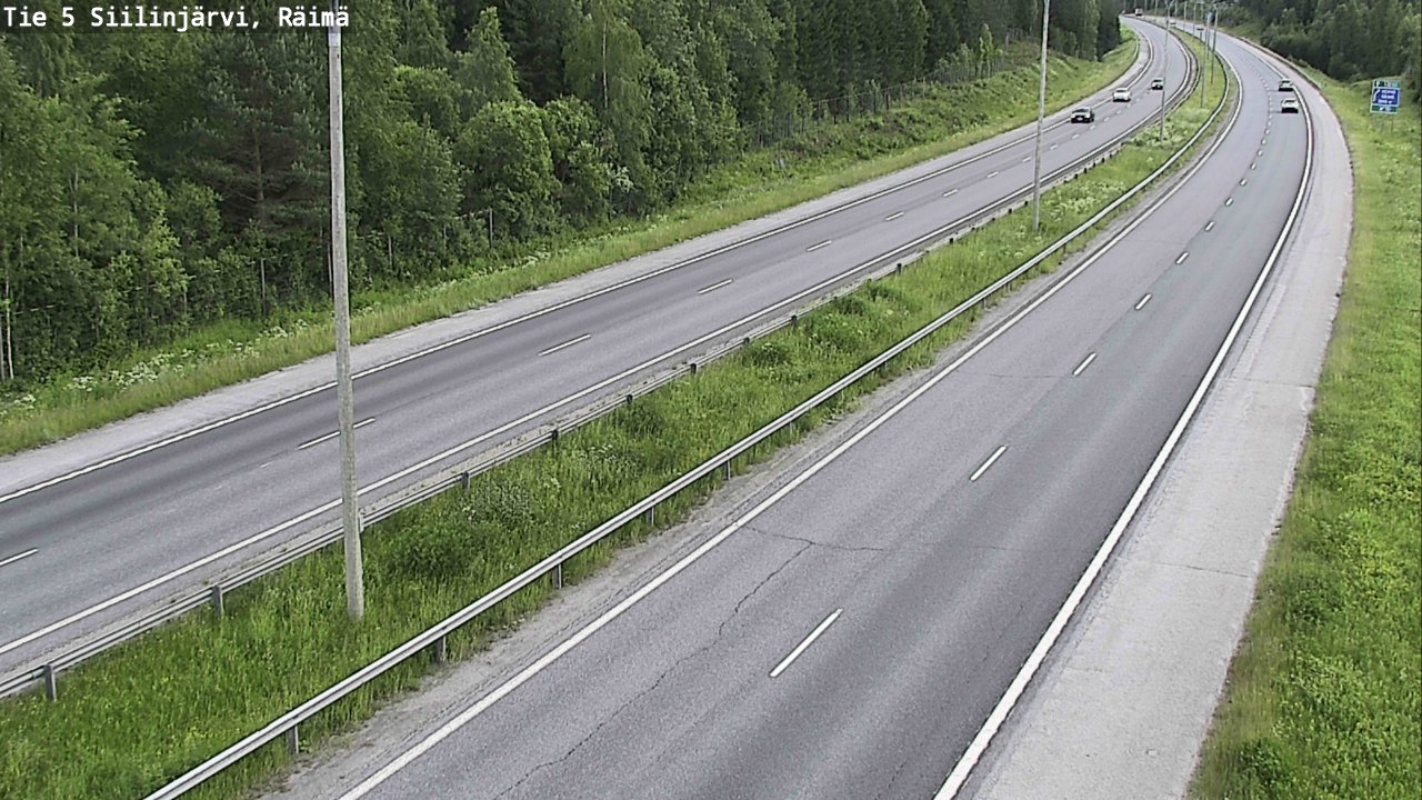 Weather Camera Image Road Siilinjärvi, Räimä, Siilinjärvi, Pohjois-Savo