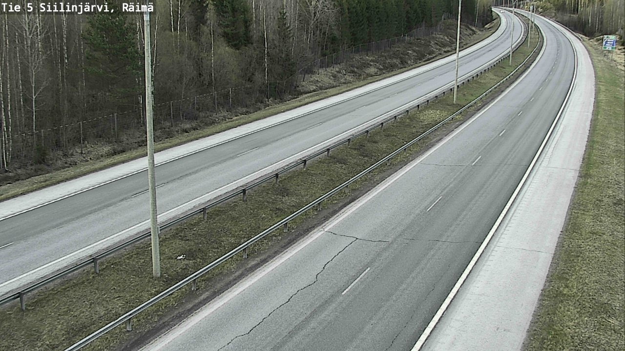 Weather Camera Image Road Siilinjärvi, Räimä, Siilinjärvi, Pohjois-Savo