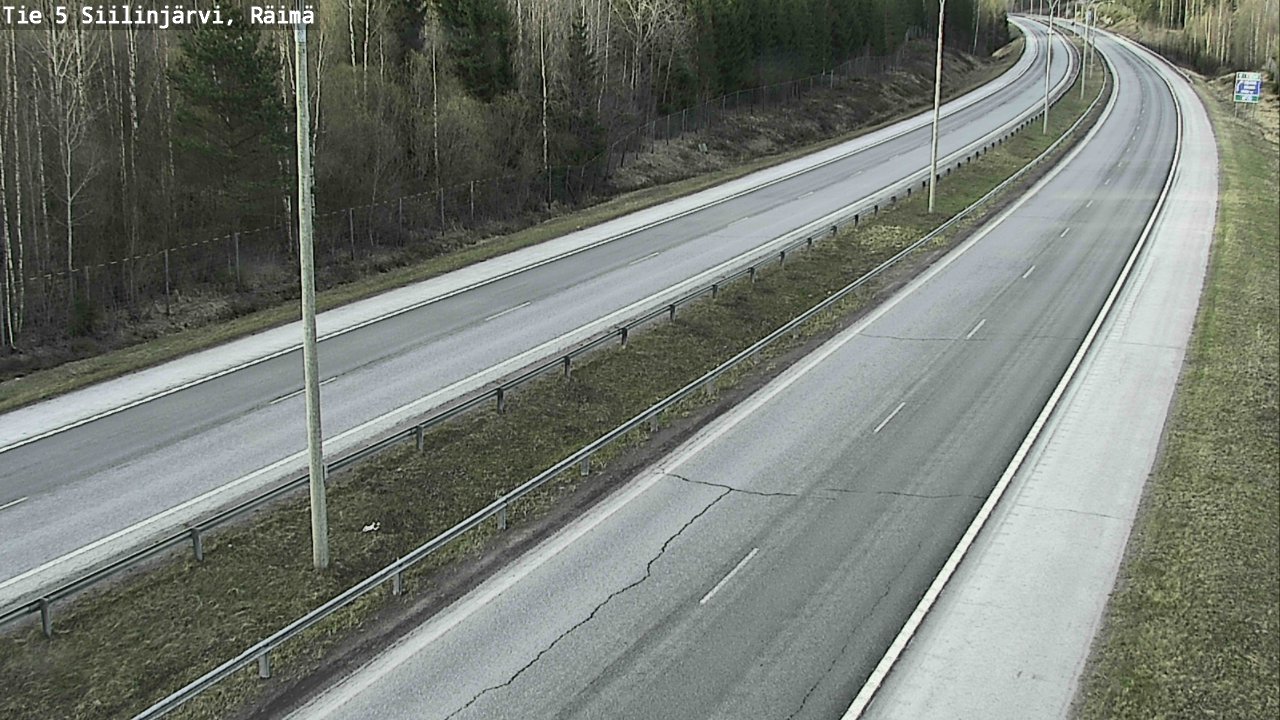 Weather Camera Image Road Siilinjärvi, Räimä, Siilinjärvi, Pohjois-Savo