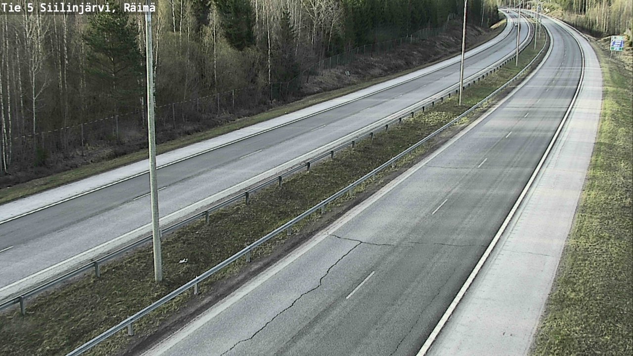 Weather Camera Image Road Siilinjärvi, Räimä, Siilinjärvi, Pohjois-Savo