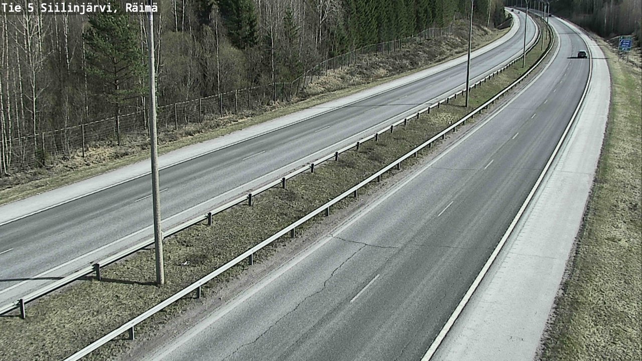 Weather Camera Image Road Siilinjärvi, Räimä, Siilinjärvi, Pohjois-Savo