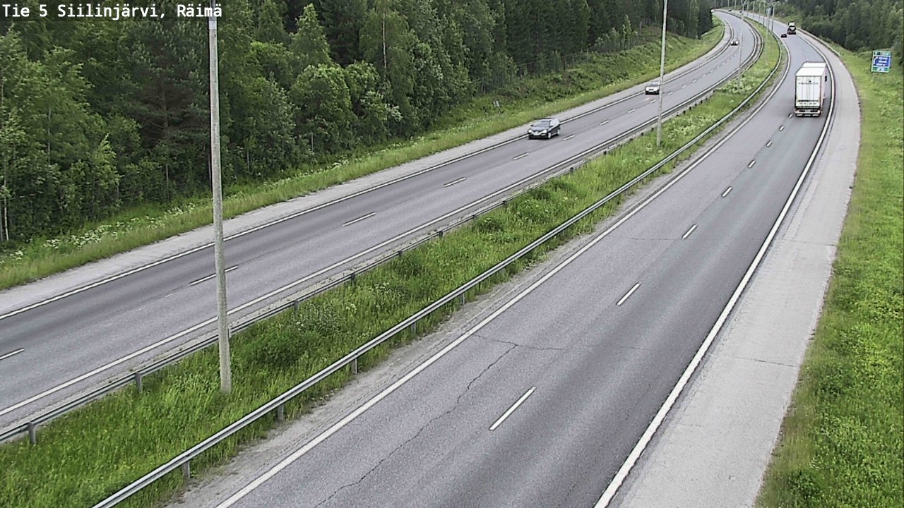 Weather Camera Image Road Siilinjärvi, Räimä, Siilinjärvi, Pohjois-Savo