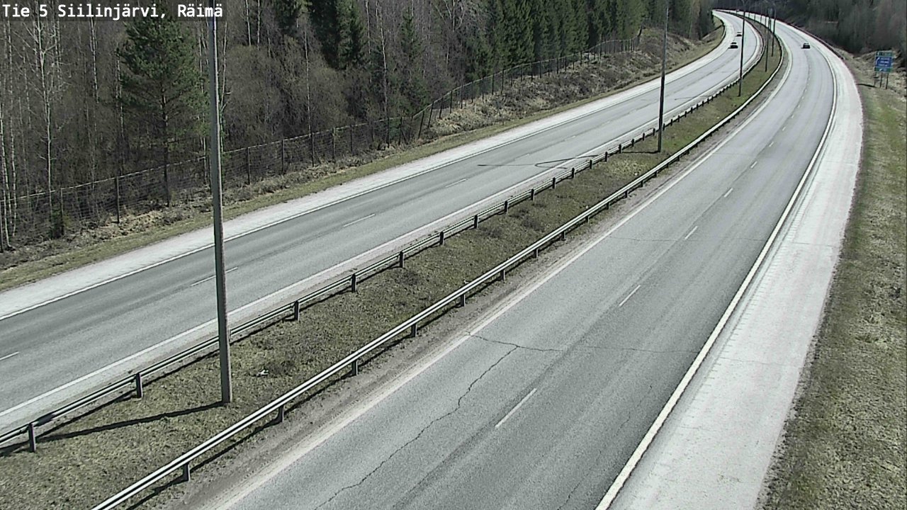 Weather Camera Image Road Siilinjärvi, Räimä, Siilinjärvi, Pohjois-Savo