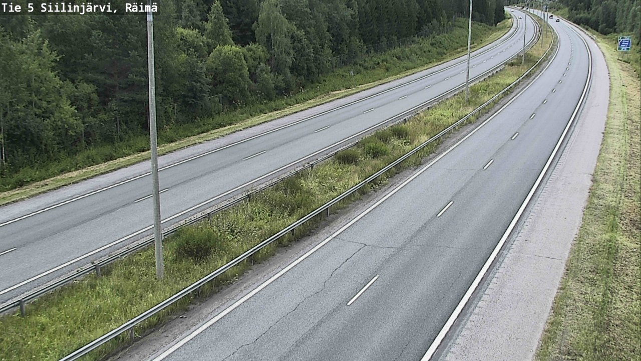Weather Camera Image Väg 5 Siilinjärvi, Räimä, Siilinjärvi, Pohjois-Savo