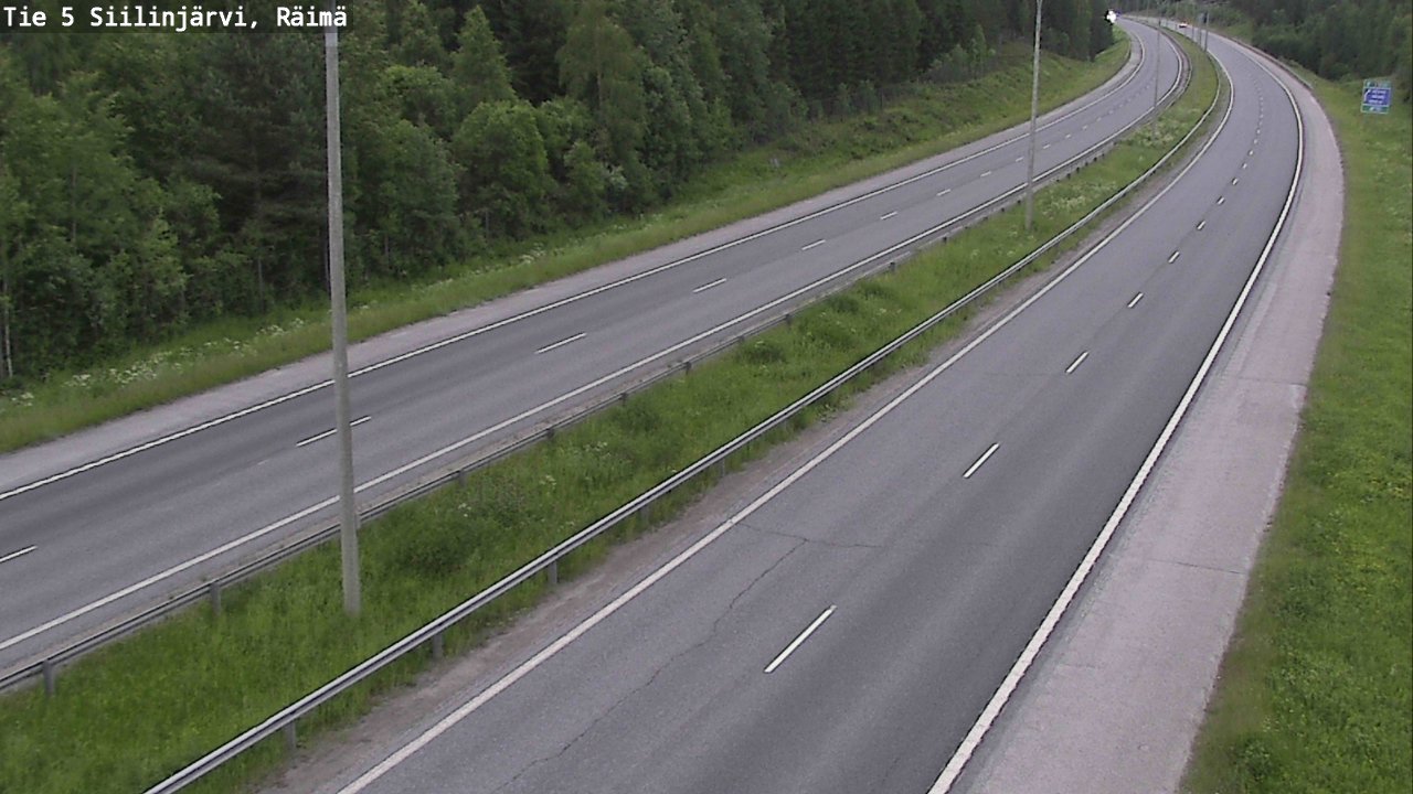 Weather Camera Image Road Siilinjärvi, Räimä, Siilinjärvi, Pohjois-Savo