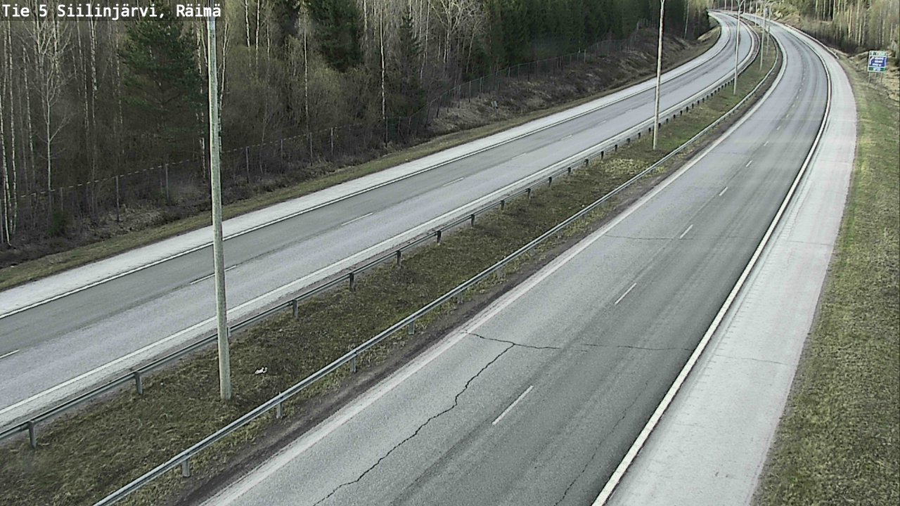 Weather Camera Image Road Siilinjärvi, Räimä, Siilinjärvi, Pohjois-Savo