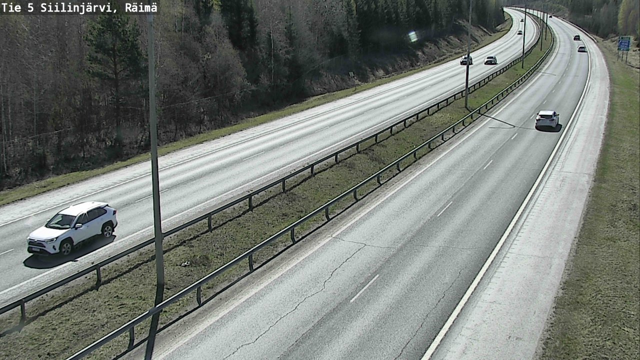 Weather Camera Image Väg 5 Siilinjärvi, Räimä, Siilinjärvi, Pohjois-Savo
