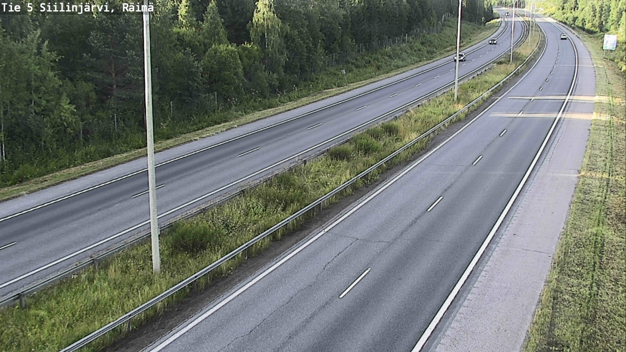 Weather Camera Image Road Siilinjärvi, Räimä, Siilinjärvi, Pohjois-Savo