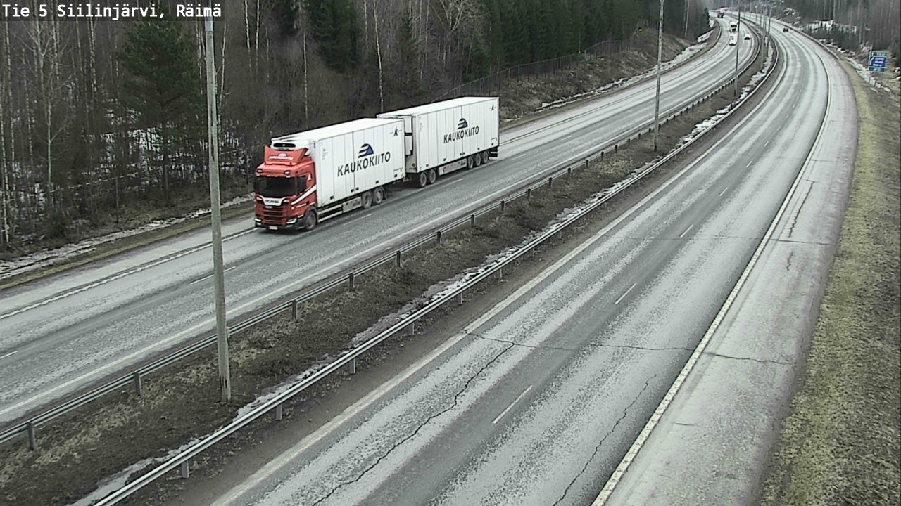 Weather Camera Image Road Siilinjärvi, Räimä, Siilinjärvi, Pohjois-Savo