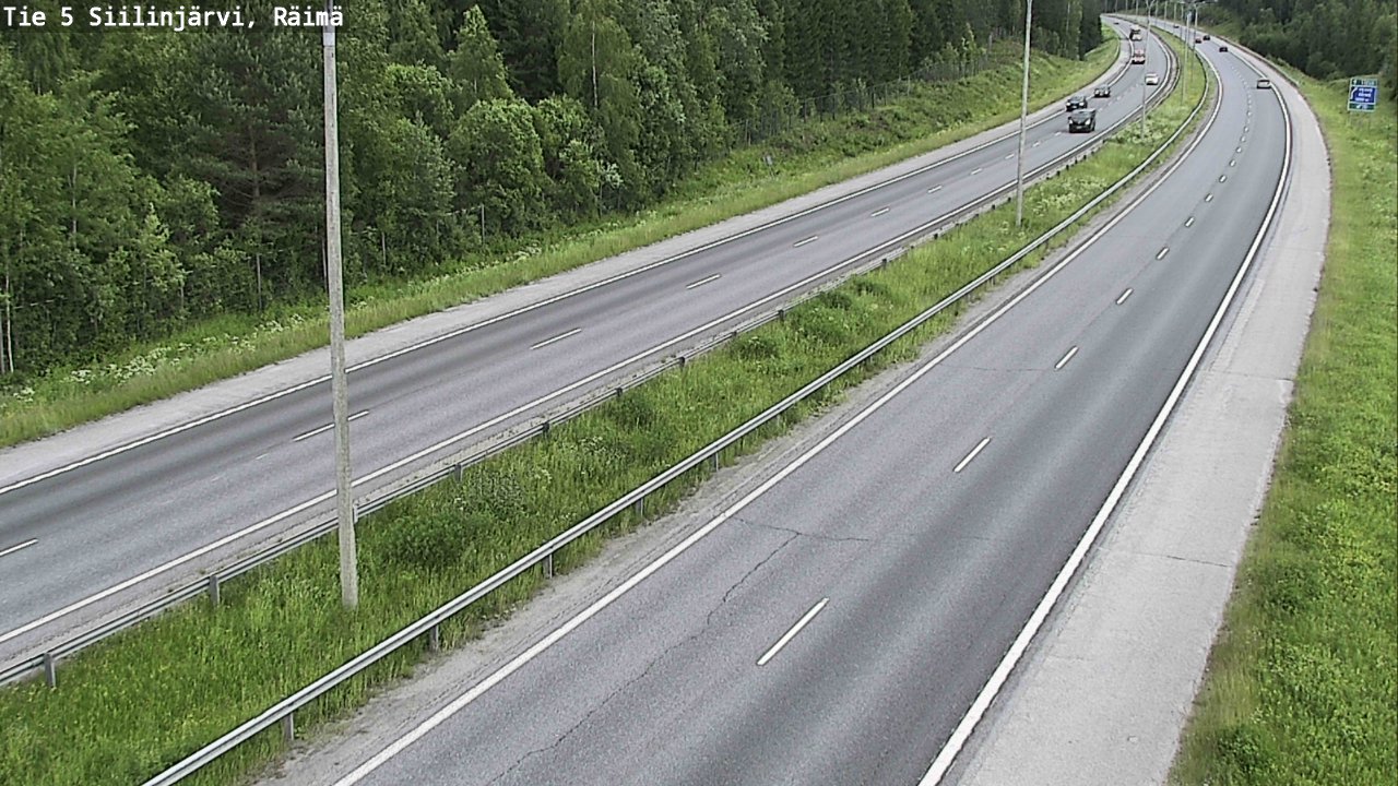 Weather Camera Image Road Siilinjärvi, Räimä, Siilinjärvi, Pohjois-Savo