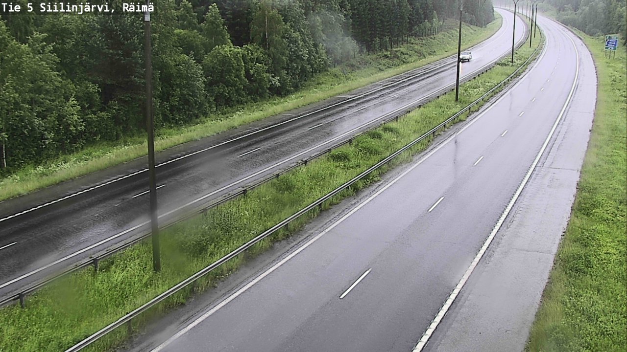 Weather Camera Image Road Siilinjärvi, Räimä, Siilinjärvi, Pohjois-Savo