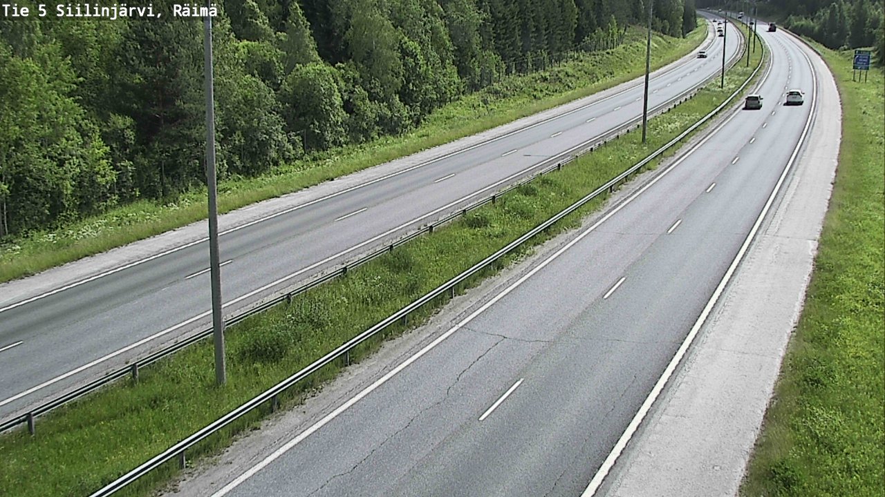 Weather Camera Image Road Siilinjärvi, Räimä, Siilinjärvi, Pohjois-Savo