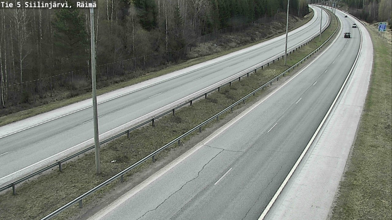 Weather Camera Image Väg 5 Siilinjärvi, Räimä, Siilinjärvi, Pohjois-Savo