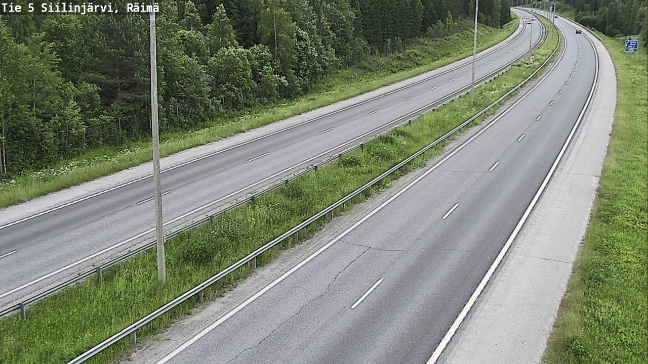 Weather Camera Image Road Siilinjärvi, Räimä, Siilinjärvi, Pohjois-Savo