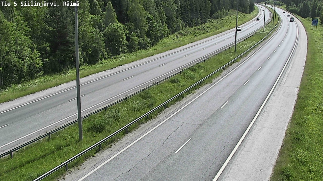 Weather Camera Image Road Siilinjärvi, Räimä, Siilinjärvi, Pohjois-Savo