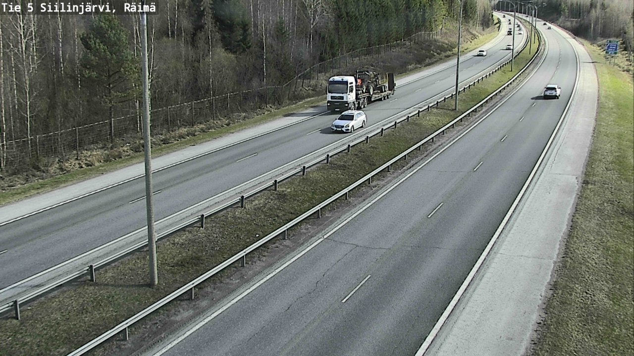Weather Camera Image Väg 5 Siilinjärvi, Räimä, Siilinjärvi, Pohjois-Savo