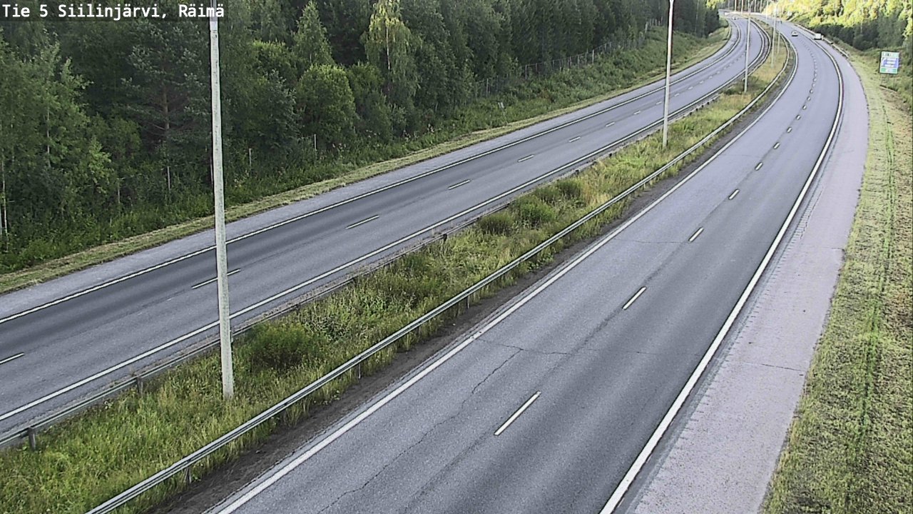 Weather Camera Image Road Siilinjärvi, Räimä, Siilinjärvi, Pohjois-Savo