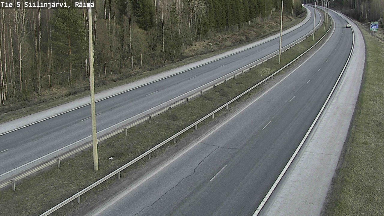 Weather Camera Image Road Siilinjärvi, Räimä, Siilinjärvi, Pohjois-Savo