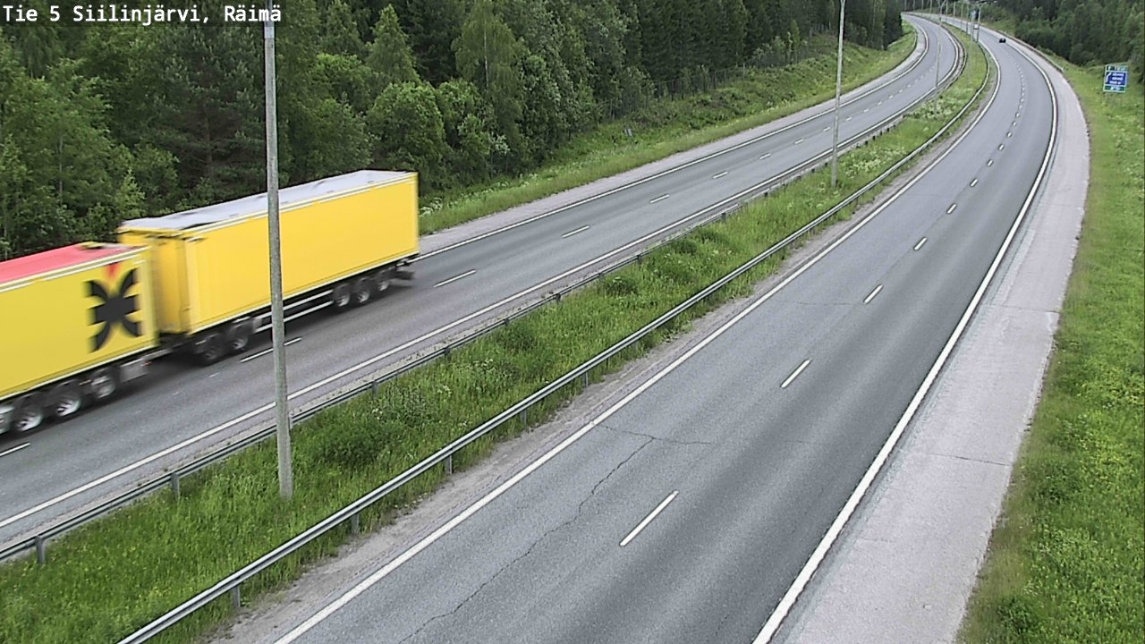 Weather Camera Image Road Siilinjärvi, Räimä, Siilinjärvi, Pohjois-Savo