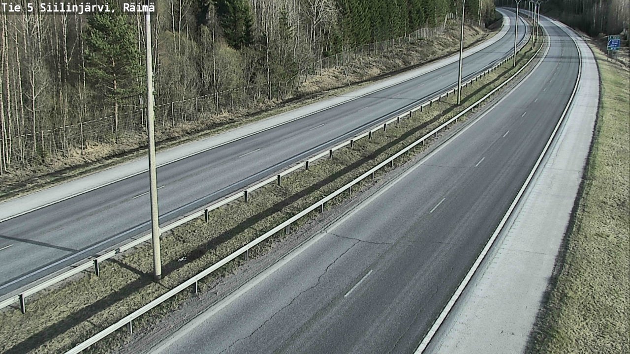 Weather Camera Image Road Siilinjärvi, Räimä, Siilinjärvi, Pohjois-Savo