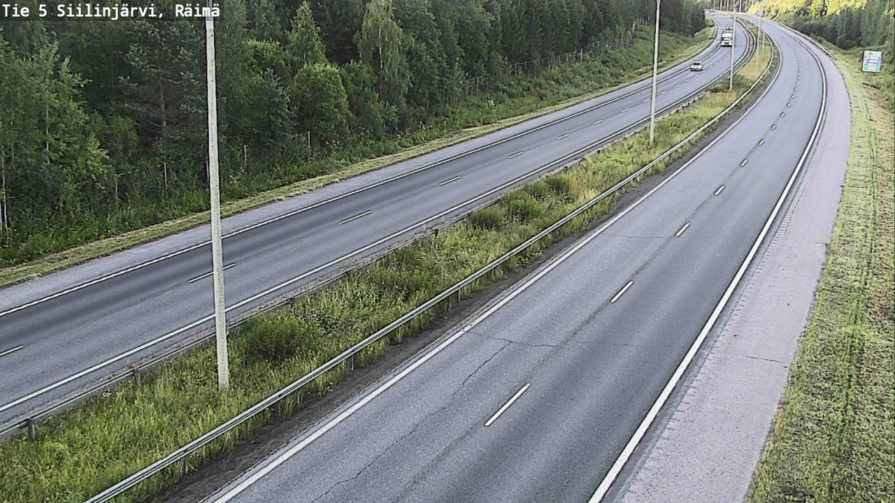 Weather Camera Image Road Siilinjärvi, Räimä, Siilinjärvi, Pohjois-Savo