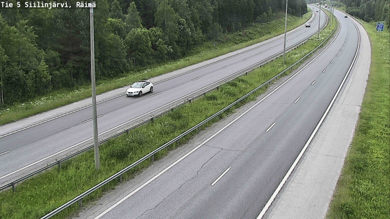 Weather Camera Image Road Siilinjärvi, Räimä, Siilinjärvi, Pohjois-Savo