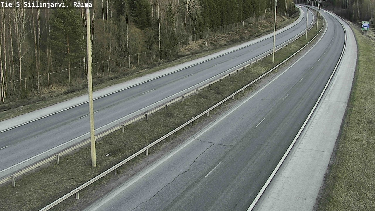 Weather Camera Image Road Siilinjärvi, Räimä, Siilinjärvi, Pohjois-Savo