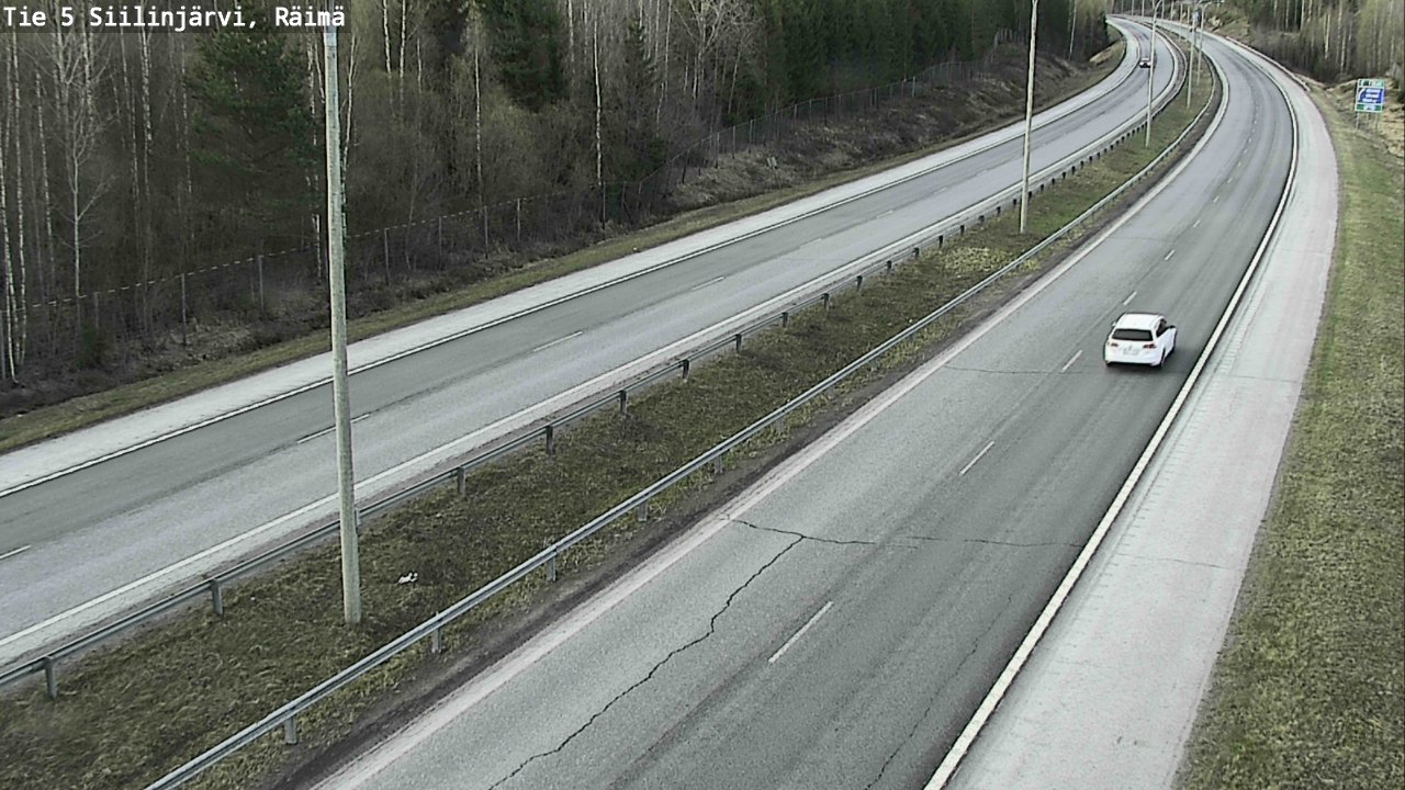 Weather Camera Image Road Siilinjärvi, Räimä, Siilinjärvi, Pohjois-Savo