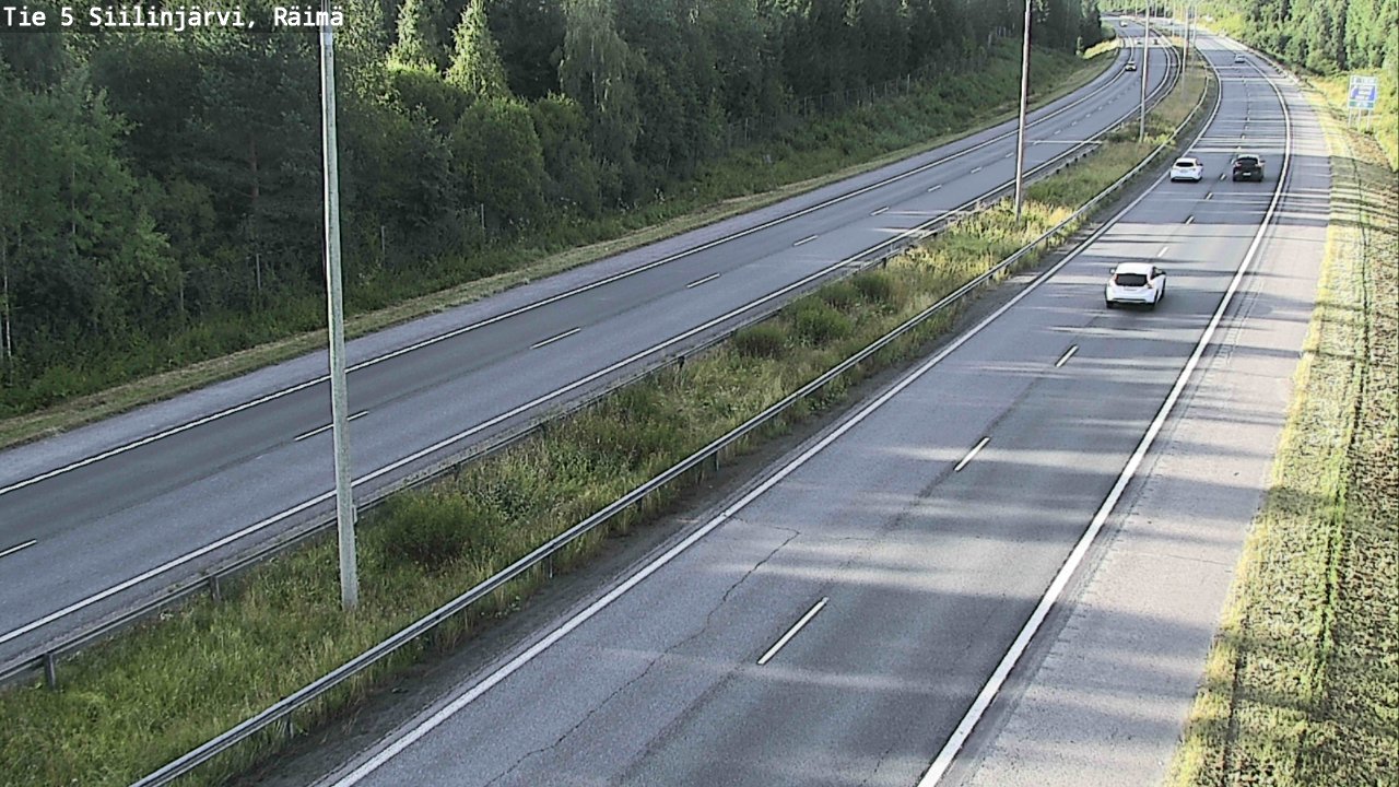 Weather Camera Image Road Siilinjärvi, Räimä, Siilinjärvi, Pohjois-Savo