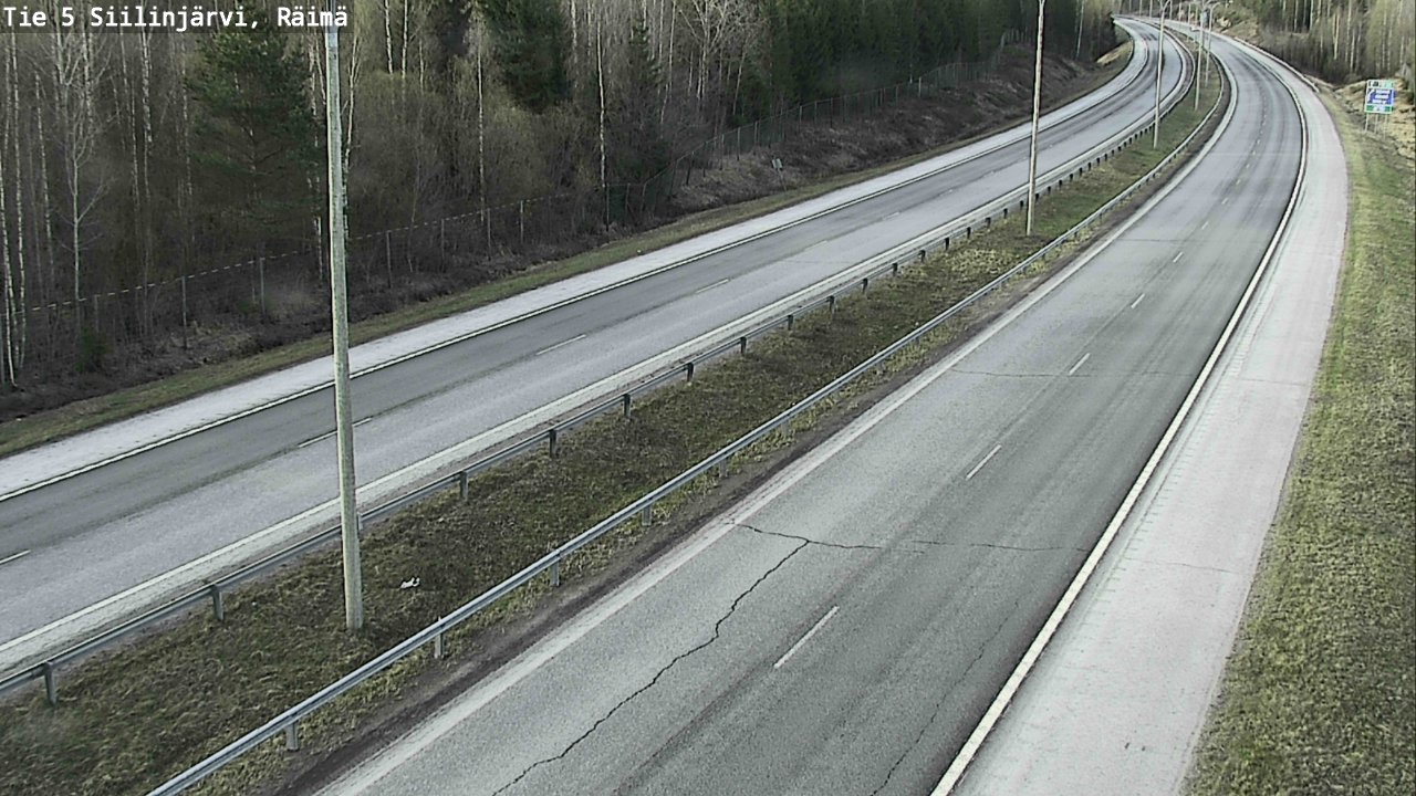 Weather Camera Image Road Siilinjärvi, Räimä, Siilinjärvi, Pohjois-Savo