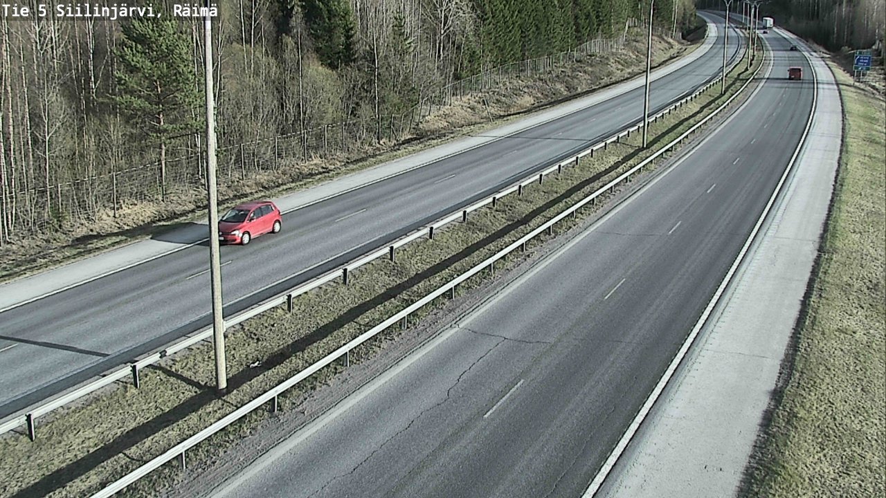 Weather Camera Image Road Siilinjärvi, Räimä, Siilinjärvi, Pohjois-Savo