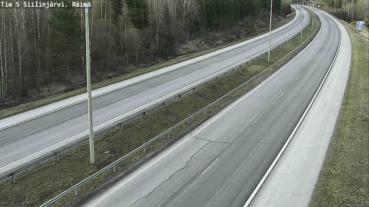 Weather Camera Image Road Siilinjärvi, Räimä, Siilinjärvi, Pohjois-Savo