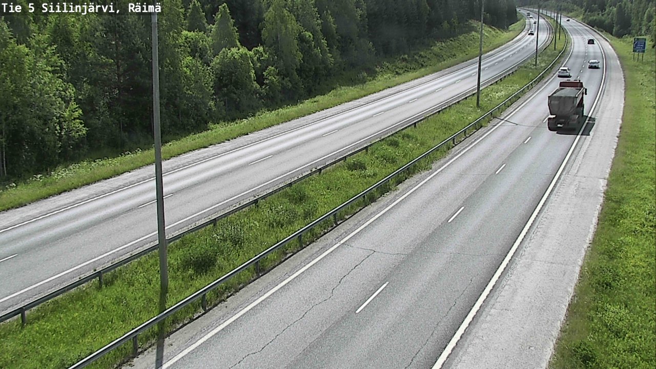 Weather Camera Image Road Siilinjärvi, Räimä, Siilinjärvi, Pohjois-Savo