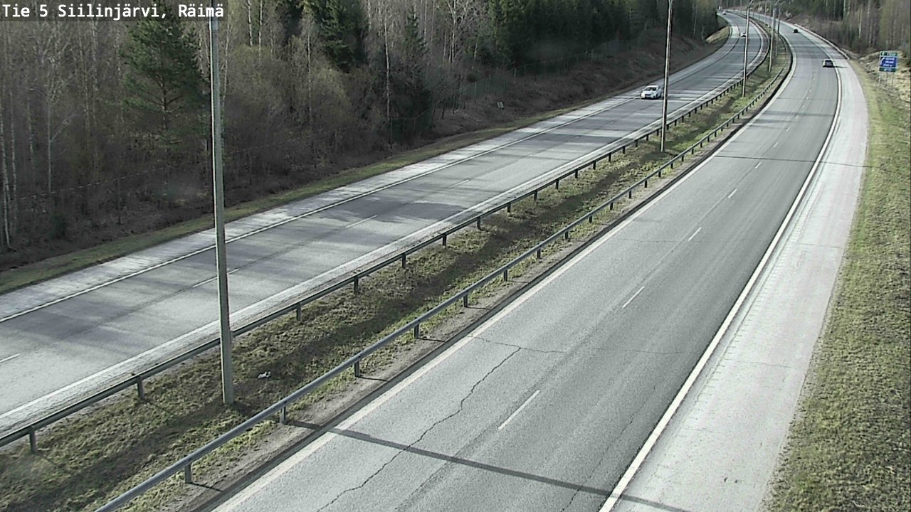 Weather Camera Image Road Siilinjärvi, Räimä, Siilinjärvi, Pohjois-Savo