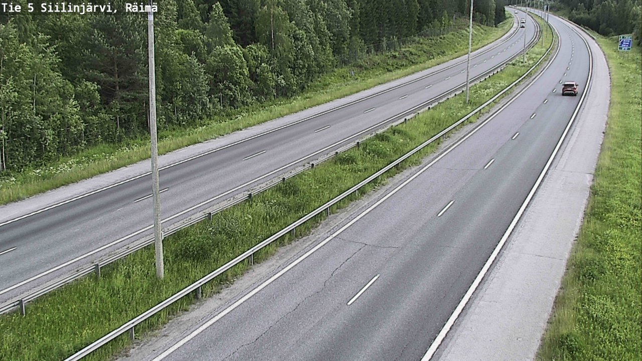 Weather Camera Image Road Siilinjärvi, Räimä, Siilinjärvi, Pohjois-Savo