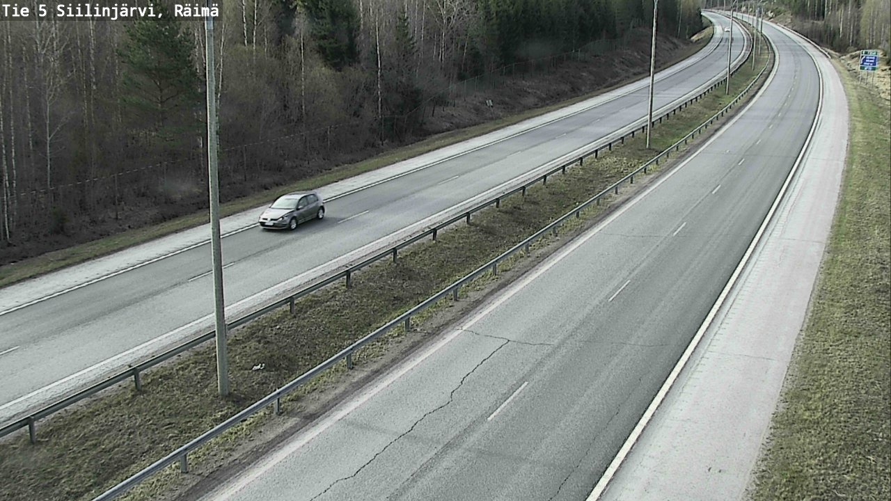 Weather Camera Image Road Siilinjärvi, Räimä, Siilinjärvi, Pohjois-Savo