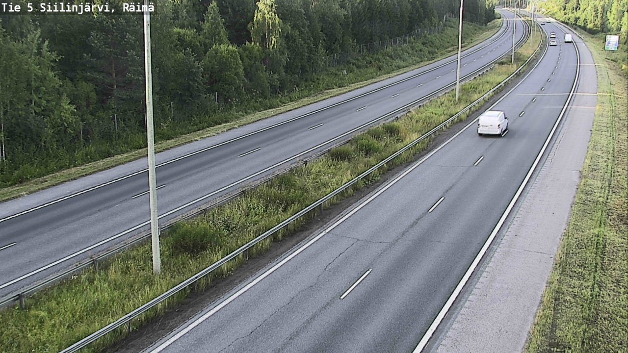 Weather Camera Image Road Siilinjärvi, Räimä, Siilinjärvi, Pohjois-Savo