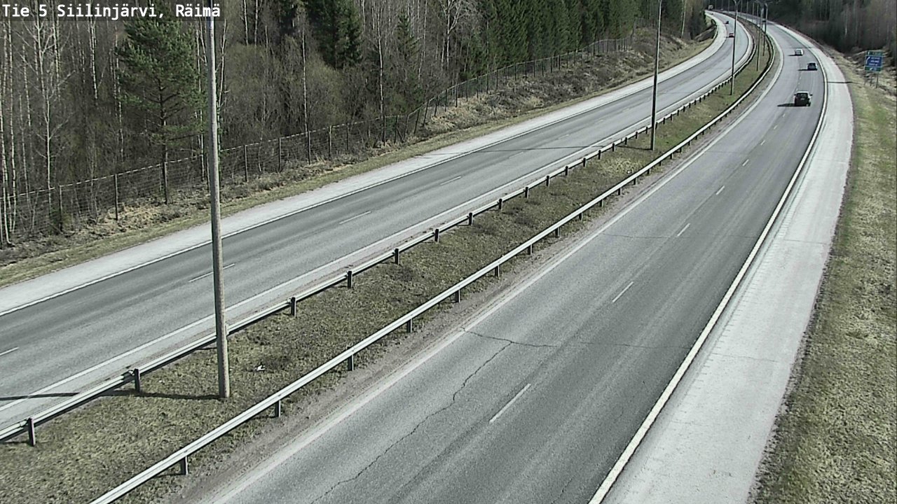 Weather Camera Image Road Siilinjärvi, Räimä, Siilinjärvi, Pohjois-Savo