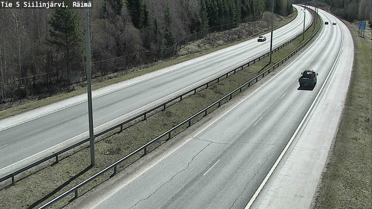Weather Camera Image Road Siilinjärvi, Räimä, Siilinjärvi, Pohjois-Savo