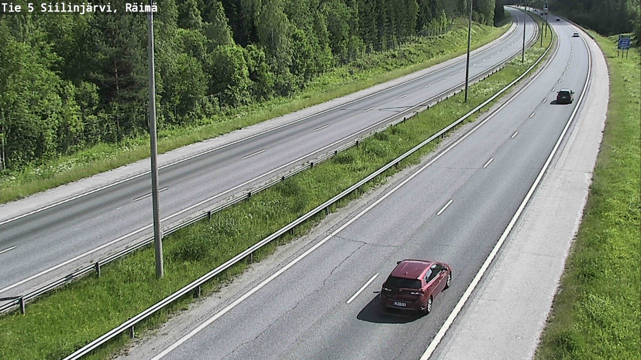 Weather Camera Image Road Siilinjärvi, Räimä, Siilinjärvi, Pohjois-Savo