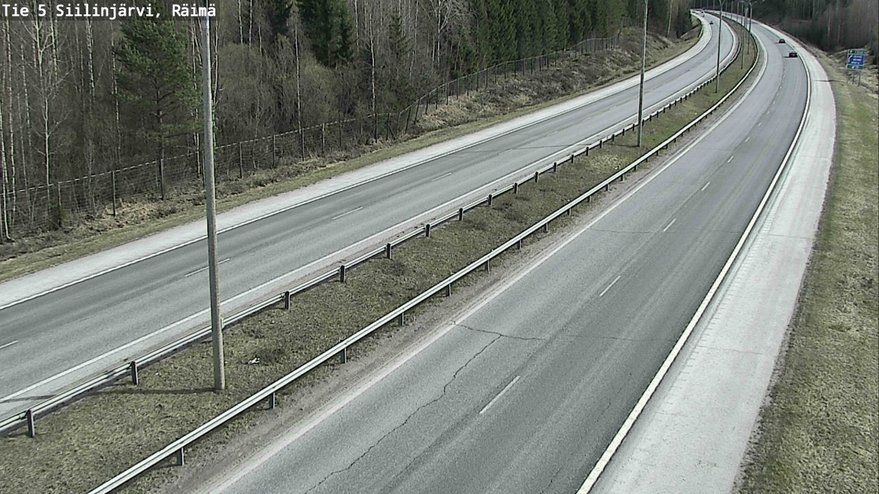 Weather Camera Image Road Siilinjärvi, Räimä, Siilinjärvi, Pohjois-Savo