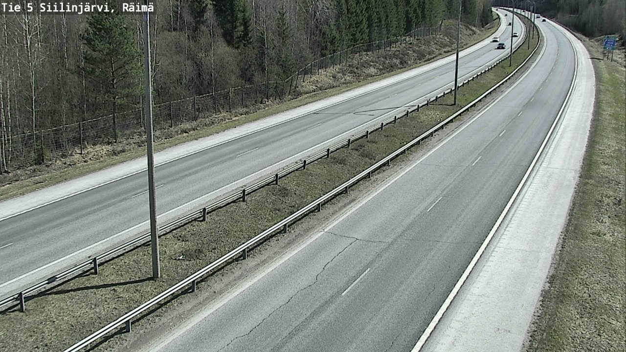 Weather Camera Image Road Siilinjärvi, Räimä, Siilinjärvi, Pohjois-Savo
