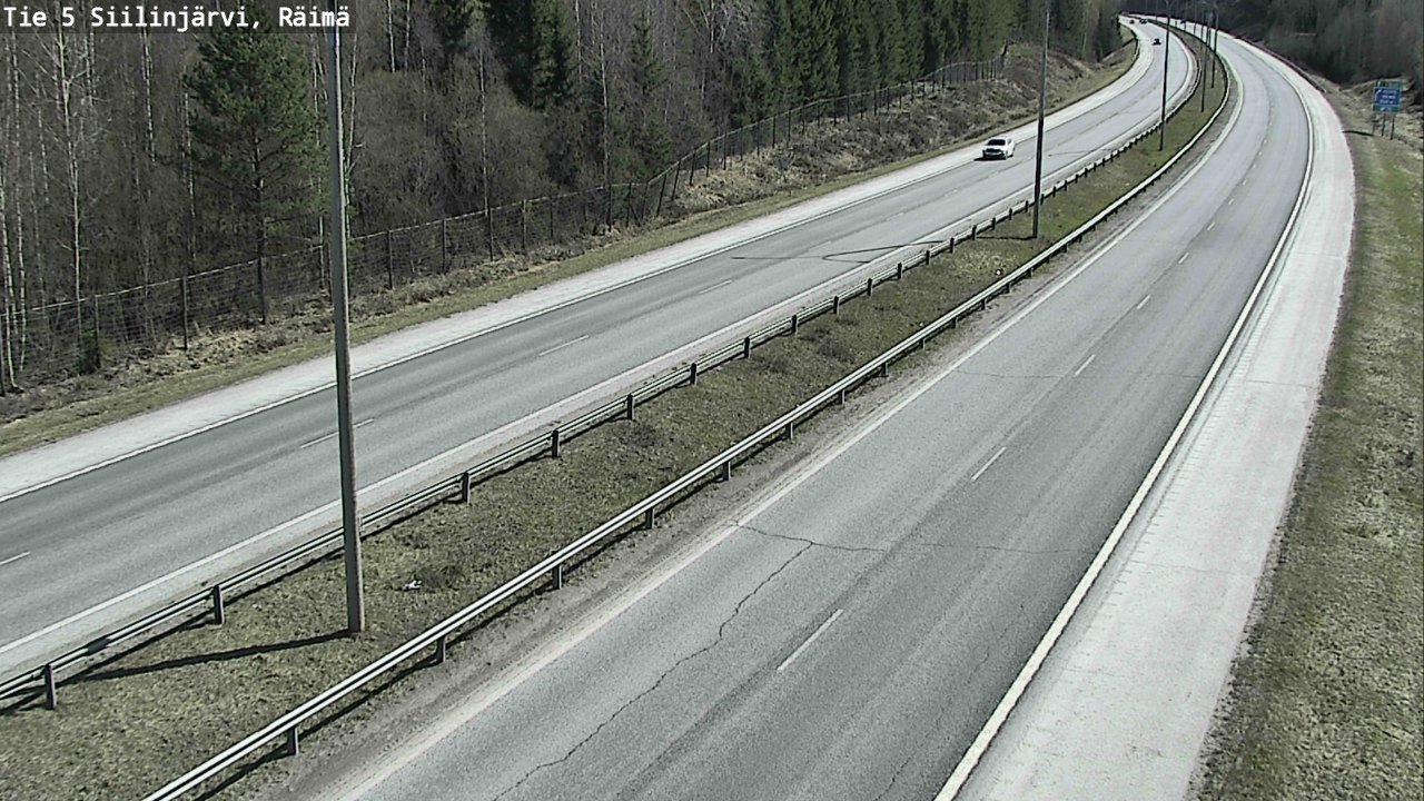 Weather Camera Image Road Siilinjärvi, Räimä, Siilinjärvi, Pohjois-Savo