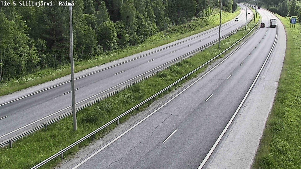 Weather Camera Image Road Siilinjärvi, Räimä, Siilinjärvi, Pohjois-Savo