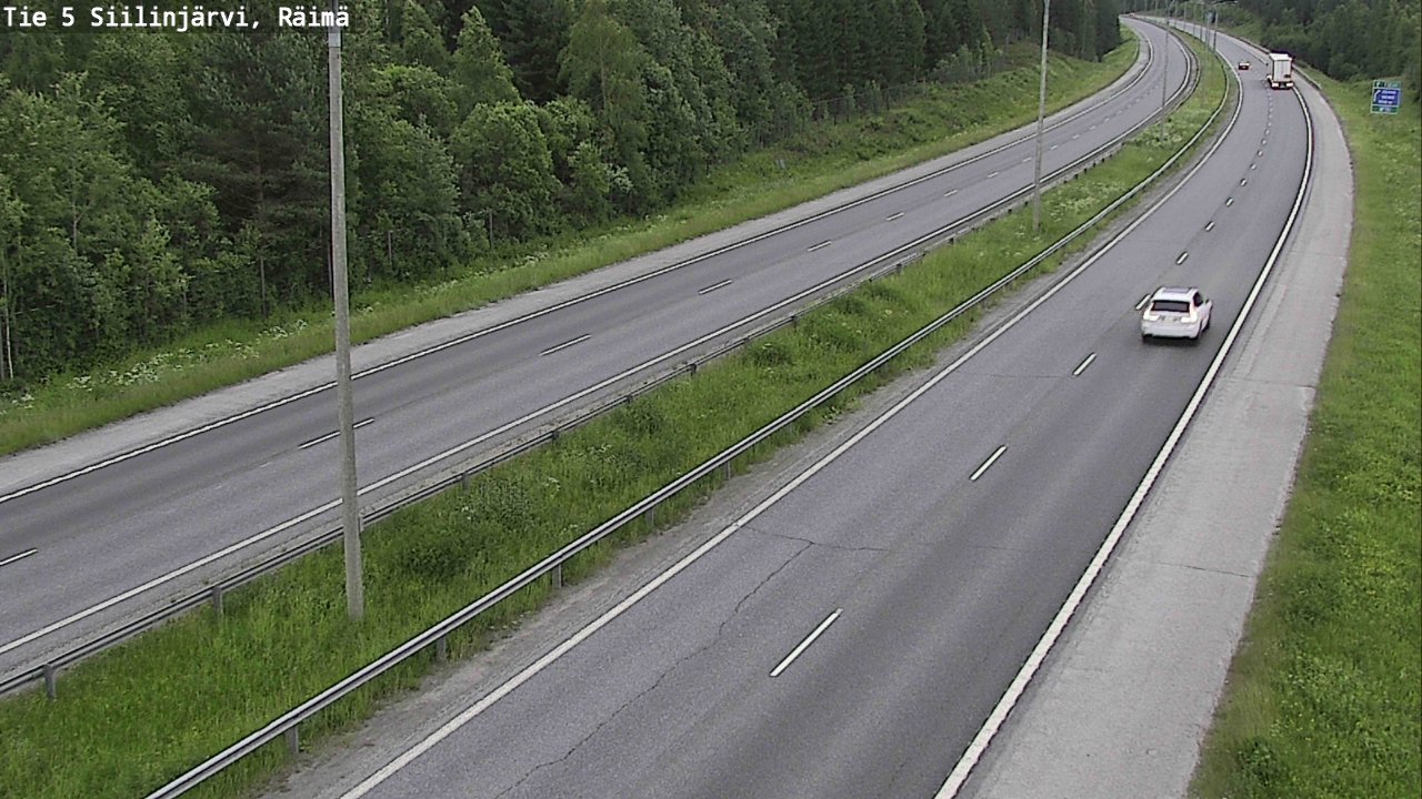Weather Camera Image Road Siilinjärvi, Räimä, Siilinjärvi, Pohjois-Savo