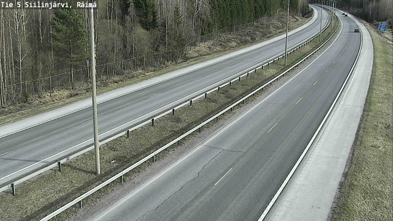 Weather Camera Image Road Siilinjärvi, Räimä, Siilinjärvi, Pohjois-Savo
